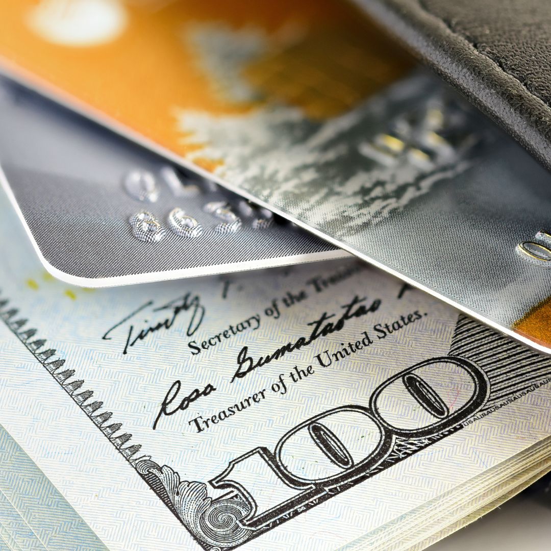 Cash and credit cards