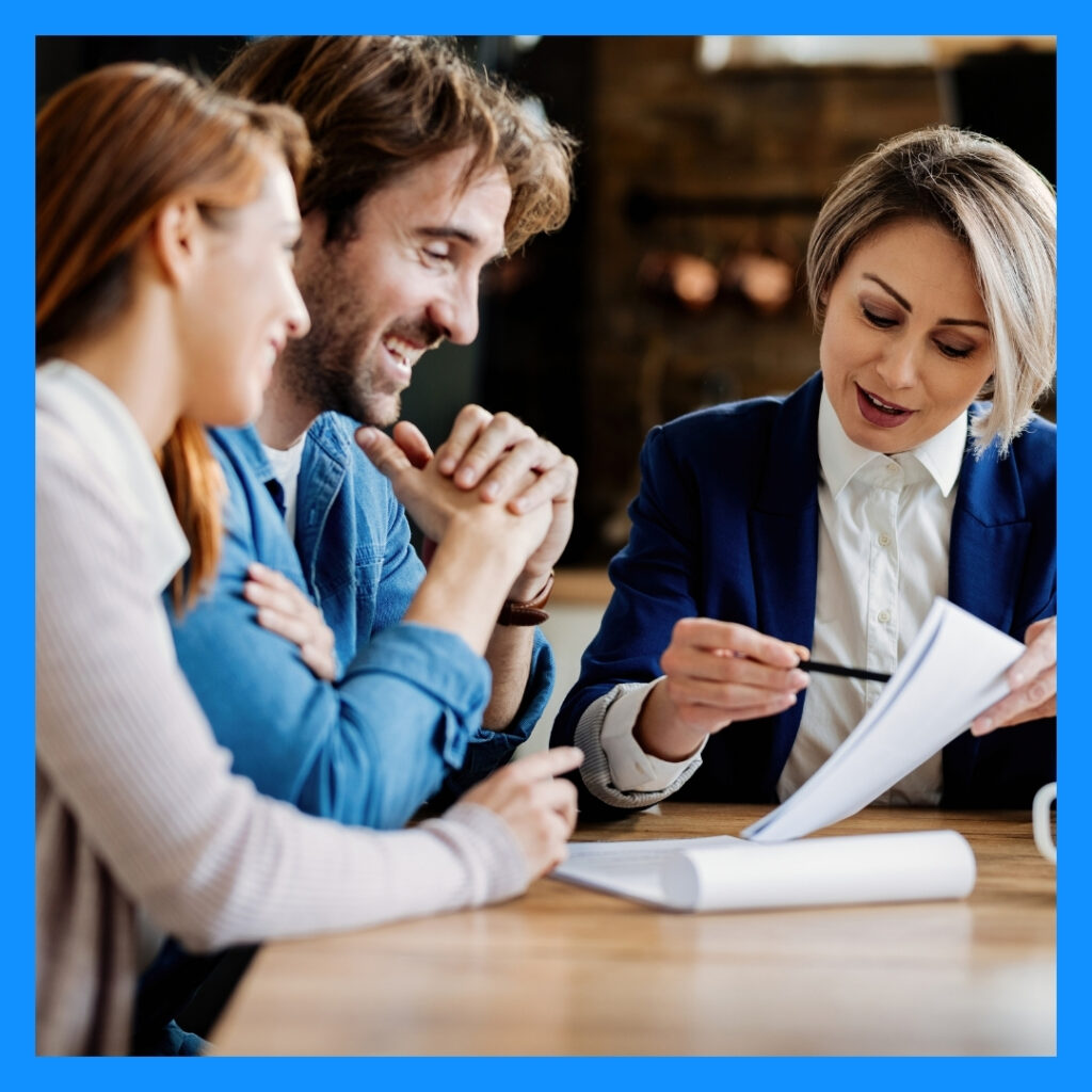 image of a couple looking at a credit report