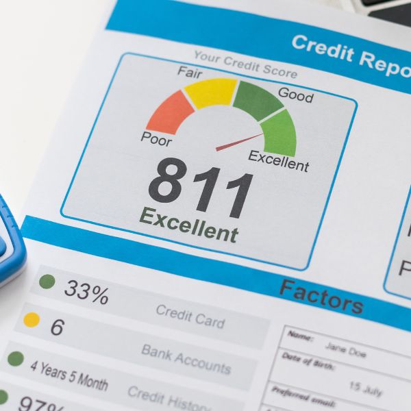 An excellent credit report